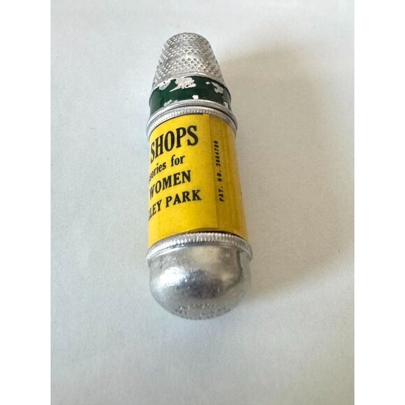 Vintage Darling Dress Shop Sewing Kit Thimble Advertising Coral Hills Langley Pa - Picture 3 of 7